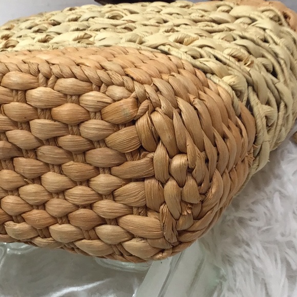 Vtg Brighton Sadie straw shoulder bag - Picture 11 of 14